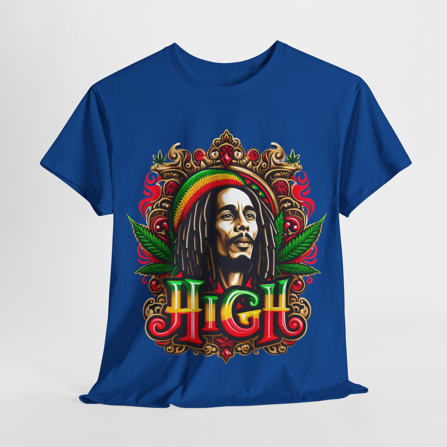 Rasta Reggae Marley #2 Unisex Heavy Cotton Tee - 312tshirts 2