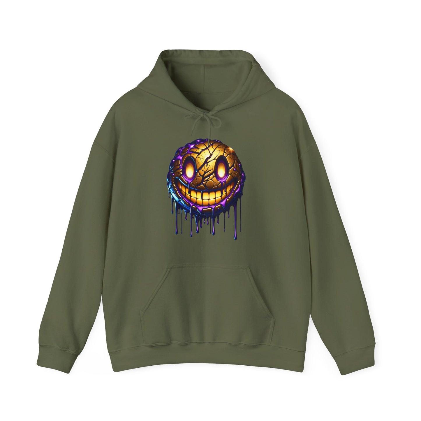 Creepy Neon Emoji #2 Unisex Heavy Sweatshirt Hoodie