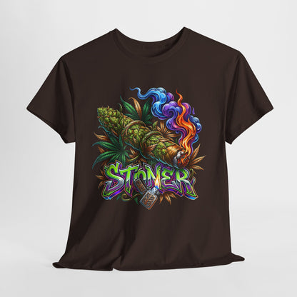 420 Psychedelic Blunt Unisex Heavy Cotton Tee - 312tshirts 2