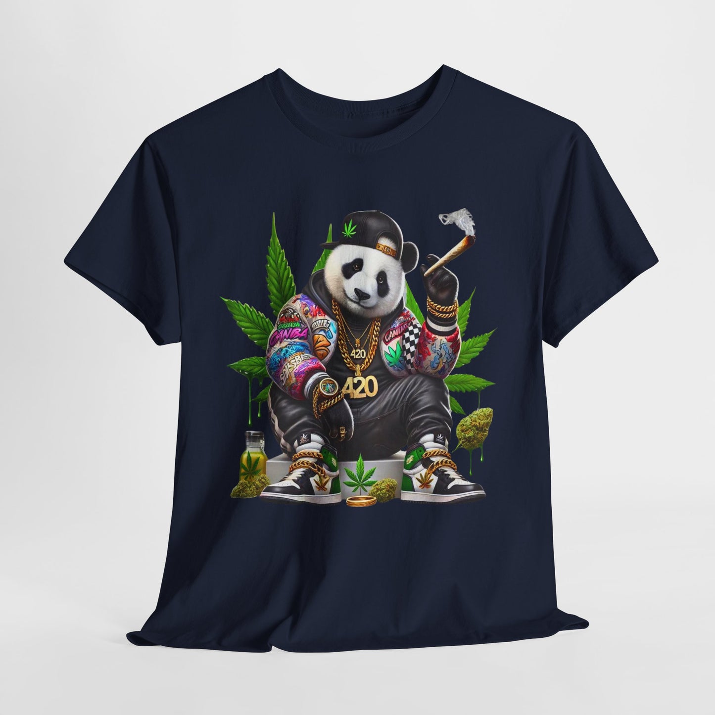 420 Panda #1 Heavy Cotton Tee - 312tshirts 2