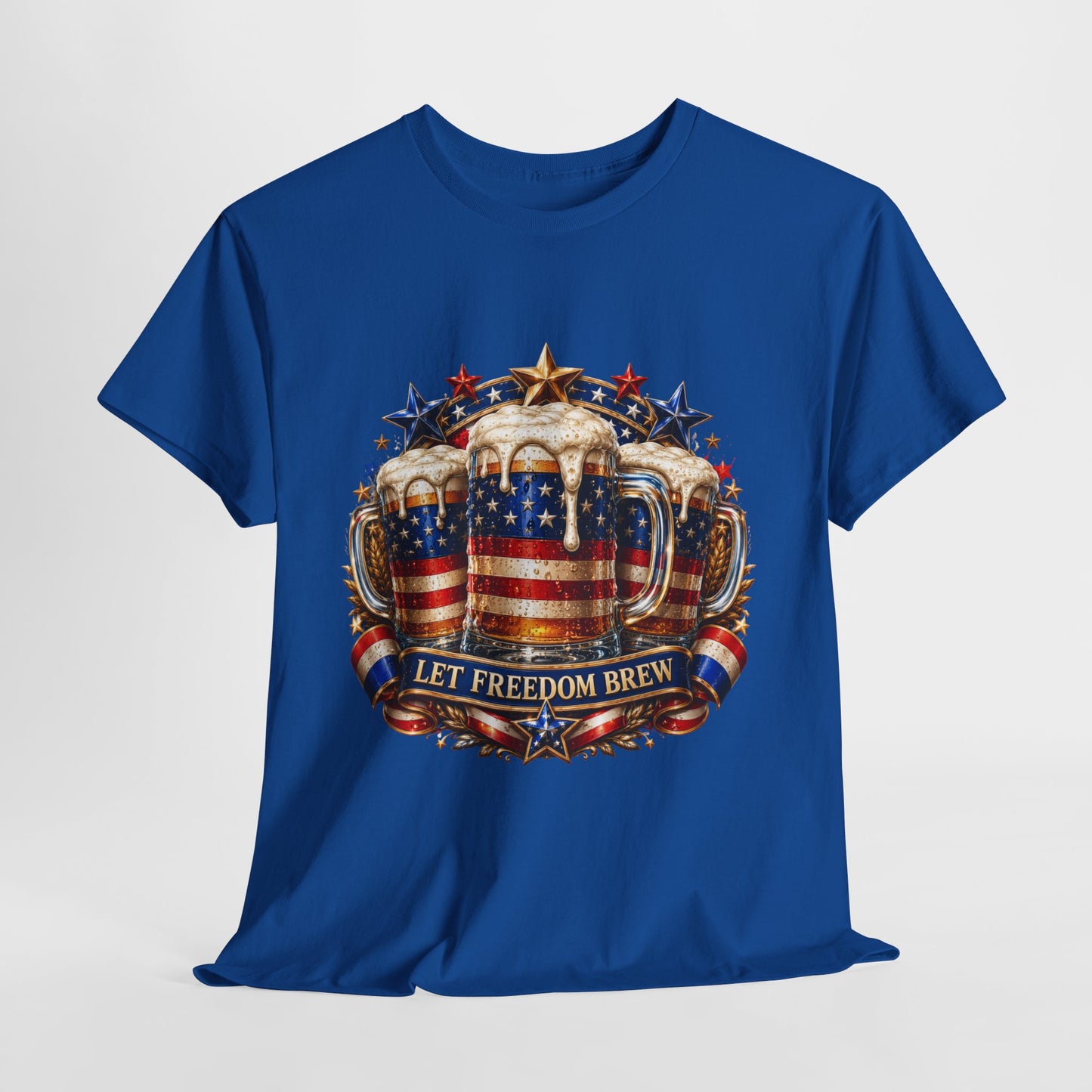 American Flag Mugs #1 Unisex Heavy Cotton Tee