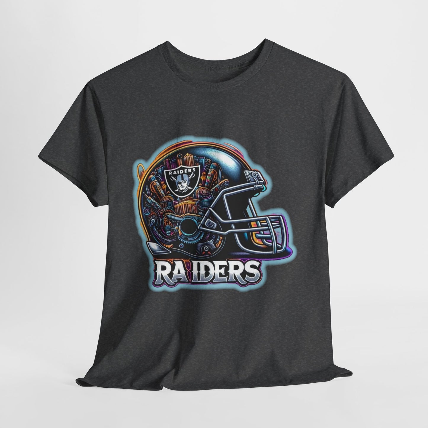 Sports Raiders Football Helmet #2 Unisex Heavy Cotton Tee