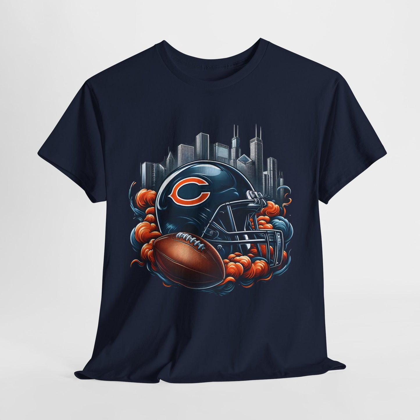 Sports Bears Football Helmet #1 Unisex Heavy Cotton Tee