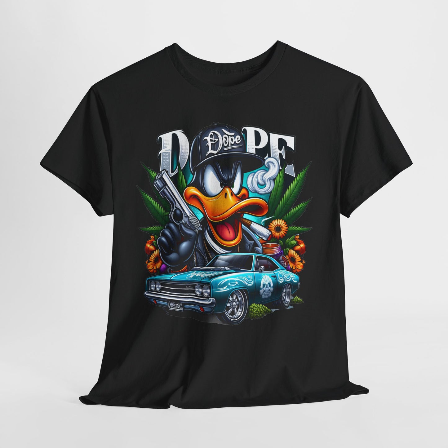 420 Dope Vibes Gangsta Duck #4 Unisex Heavy Cotton Tee - 312tshirts 2